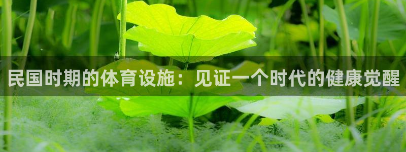 意昂3开户：民国时期的体育设施：见证一个时代的健康觉