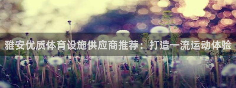 意昂体育3平台注册：雅安优质体育设施供应商推荐：打造