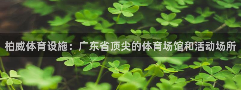 意昂体育3平台注册要钱吗：柏威体育设施：广东省顶尖的